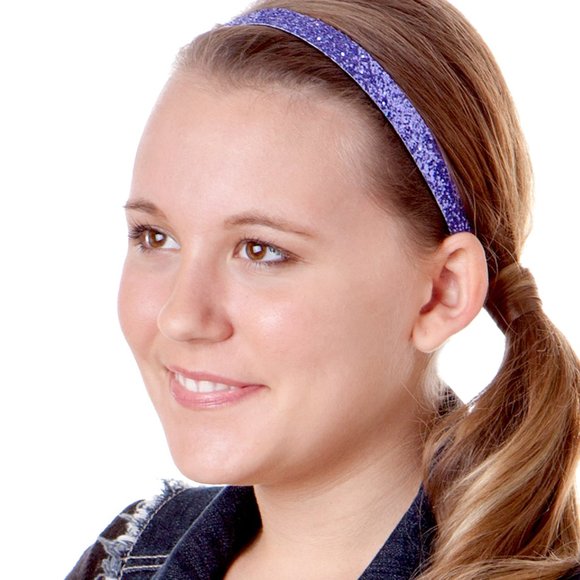 Hipsy 10-pack Bling Glitter Adjustable No Slip Skinny Bold & Pastel Headbands main image 5